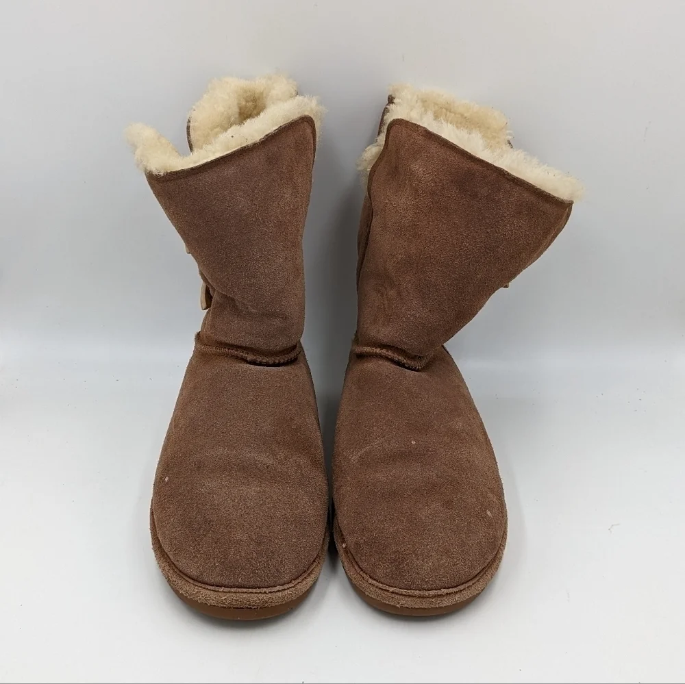 Bearpaw Lined Brown Suede Winter Boot 10 Women